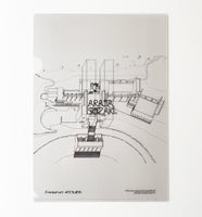 A4 サイズ クリアファイル : 北九州市立美術館 アクソメトリック図