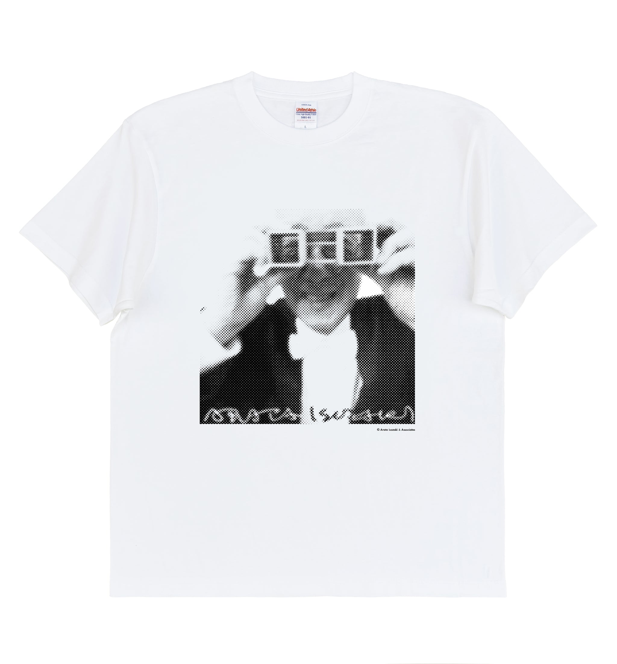 Tシャツ 磯崎新 x イソグラス（北九州市立美術館 本館 模型） ホワイト