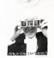 Tシャツ 磯崎新 x イソグラス（北九州市立美術館 本館 模型） ホワイト