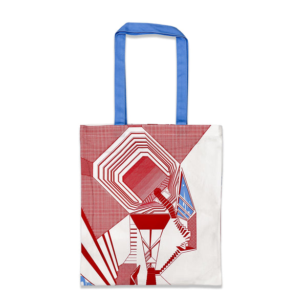 トートバッグ Architectural Space レッド